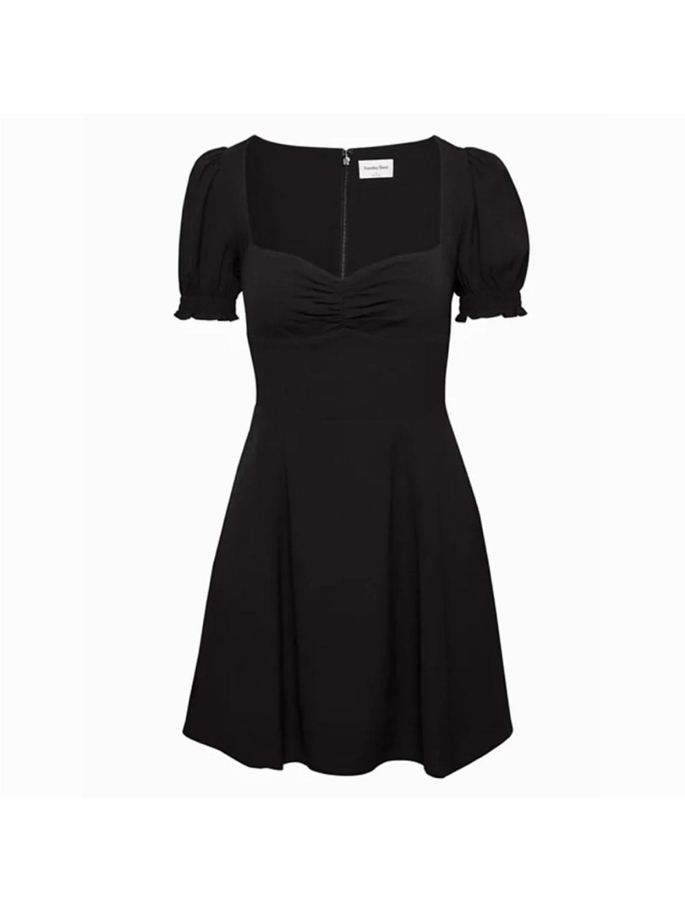 ✨Aritzia Sunday Best Black Puff Sleeve Mini Dress Size - Size 4